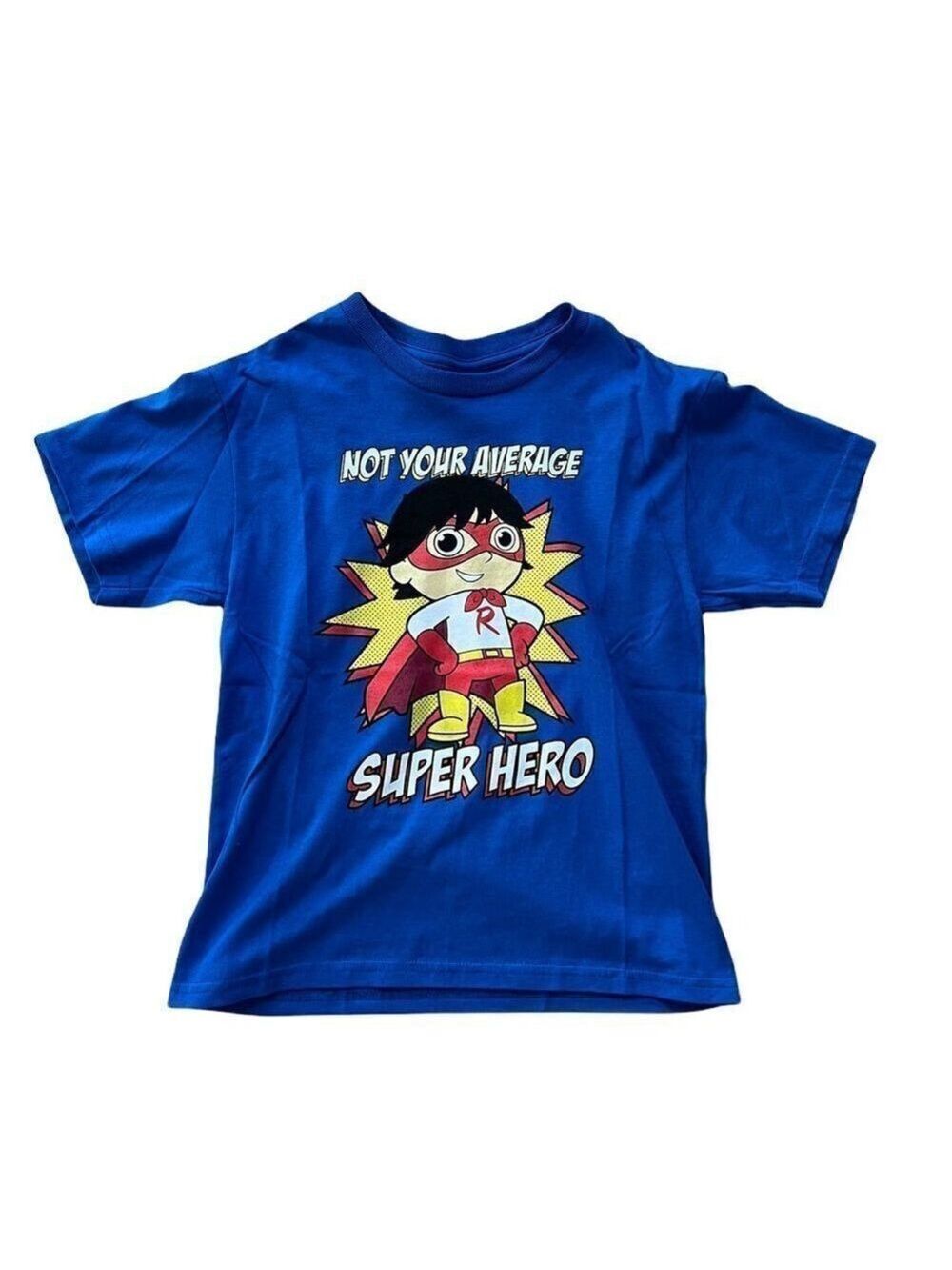 Super Hero Blue Tee Shirt Boys Size 4 NWOT